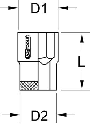 KS TOOLS Hylsyavain 963.1212